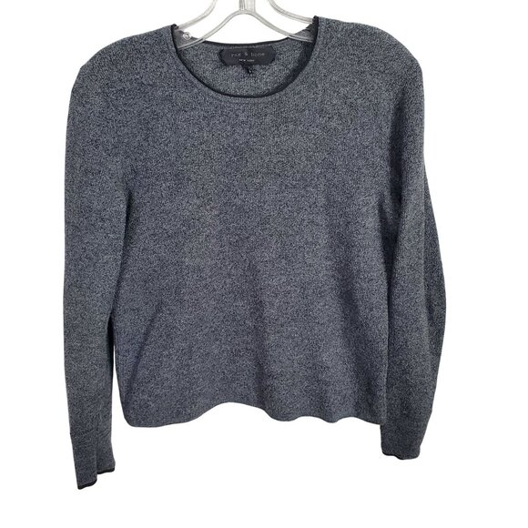 Rag & Bone Womens Size M Sweater Ribbed Knit Merino Wool Crewneck Minimalist - Picture 2 of 12